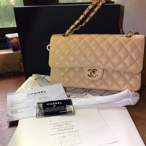 chanel classic beige medium|original chanel classic flap bag.